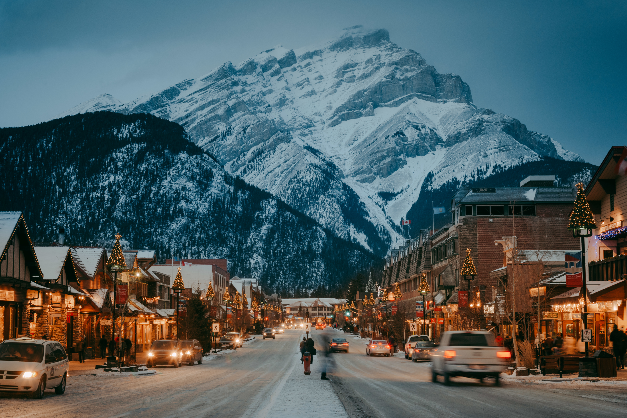 Alberta. Национальный парк Банфф, Канада зима.